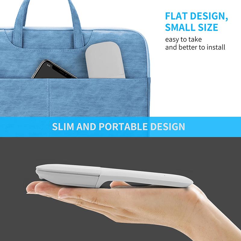 Мыши Bluetooth 4,0 складные беспроводные бесшумные мини-мыши для поверхности Microsoft