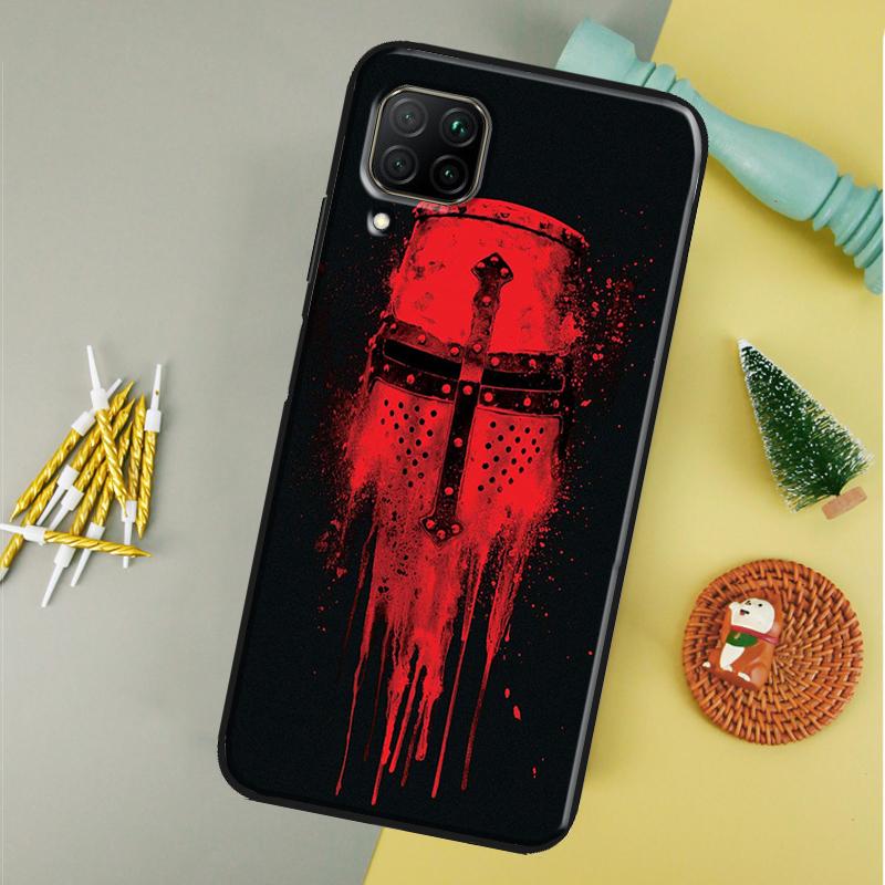 Knights Templar For Huawei P40 P20 P30 Lite P60 Pro Nova 12s 12i 11i 10 9 SE 5T Y91 Y90 Y60 Y70 Y72 Y61 Case