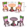 Accessories DIY Gifts Table and Chairs Micro Landscape Garden Furniture Ornament Mini Miniature