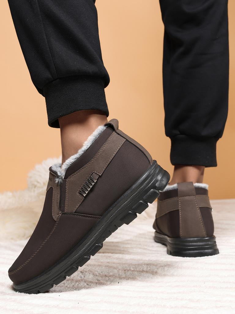 New Winter Cotton Shoes Large Cotton Boots Thickened Warm Soft-soled Cloth Shoes Medium Men's Cotton Boots