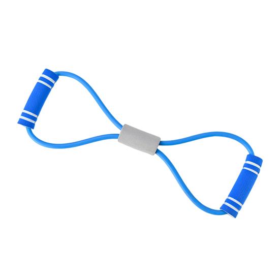 Portable Elastic Resistance Band with Anti-slip Handles for Shoulder, Back, and Body Strength Training and Stretching