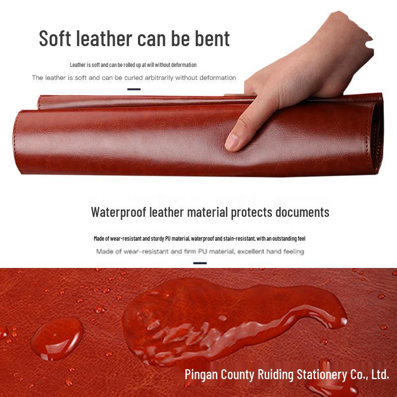 Кожаная папка для документов формата А4: Решение для хранения договоров и протоколов совещаний в бизнес-офисе