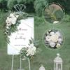 2Pcs DIY Artificial Wedding Arch Flowers Wedding Photography Flower  for Ceremony Party