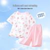 DEESHA Girls' Cotton Short Sleeve Pajama Set
