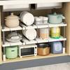 Expandable Kitchen Sink Storage Rack Closet Sorting Shelves Multi-layer Seasoning Bottle Organizer Wardrobe Clothing Organizer
