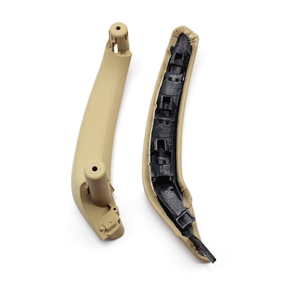 Кожаный чехол для внутренней пассажирской двери с левым рулем и правым рулем, кожаный чехол с внутренней ручкой в ​​сборе для BMW X3 X4 F25 F26