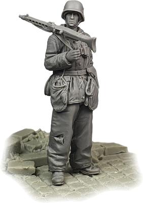 Ardennes Miniatures Вторая мировая война Немецкий пулеметчик в зимней экипировке с пулеметом MG42 Плечевой смоляной набор AR35101 1/35 Рука,