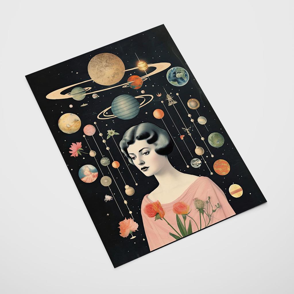 Plakat układ planet portret