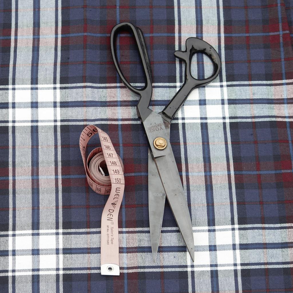 100% Pure Cotton Red & Blue Checkered Fabric – 180 GSM, 145 Cm Width, Mill Made