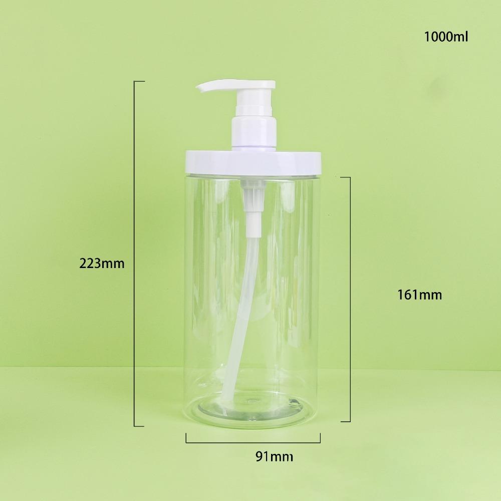 Wide Mouth Shower Soap Dispenser Clear Shower Bottles for Shampoo Conditioner Lotion