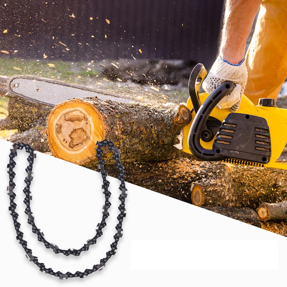 2Pcs 12 Inch Metal Electric Chainsaw Chain 22 Teeth 45 Drive Links Chainsaw Blades Spare Parts For 3/8inch Pitch Electric Saw