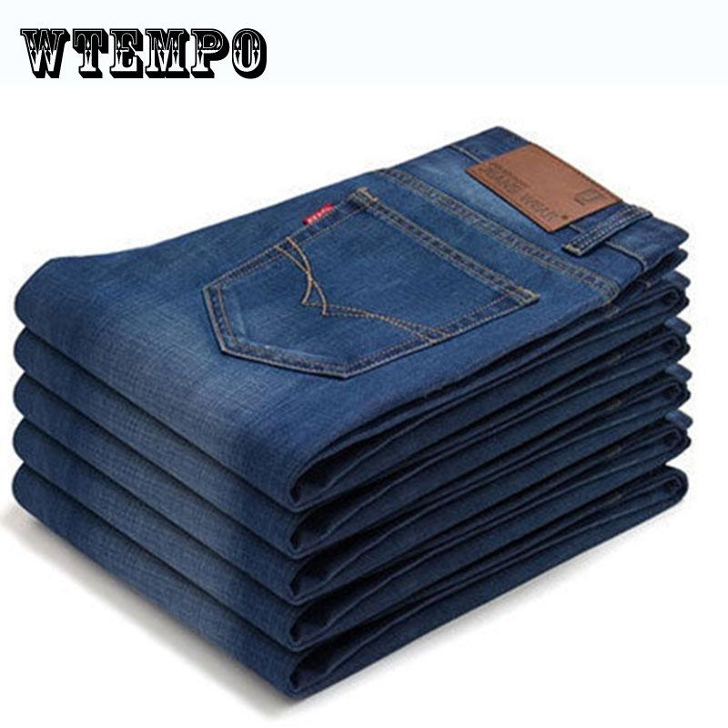 Jeans Men Stretch Denim Slim Jean Man Business Mens Jeans Brand Soft Trousers Male Pant