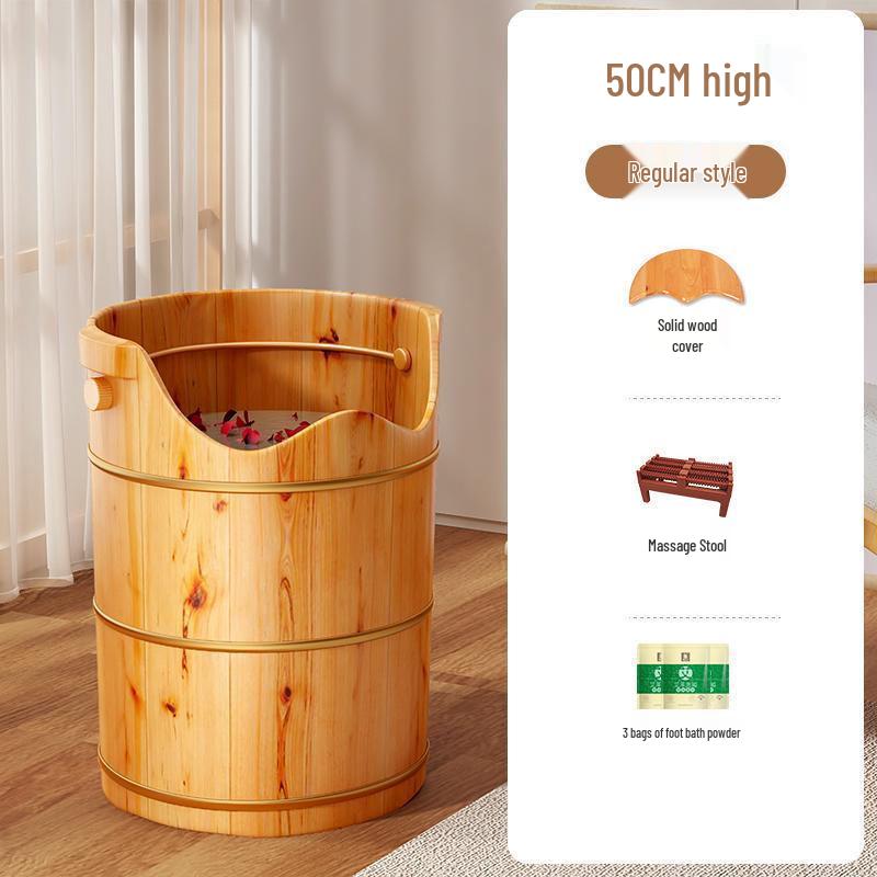 Деревянная глубокая ванночка для ног с функциями паровой бани и массажа