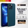 Чехол для iPhone 13 Pro, Защитный чехол для Apple 13 Pro, Жидкий силикон, приятный для кожи, Магнитный, Полное покрытие, Мягкий чехол, Защитный чехол, Королевский синий