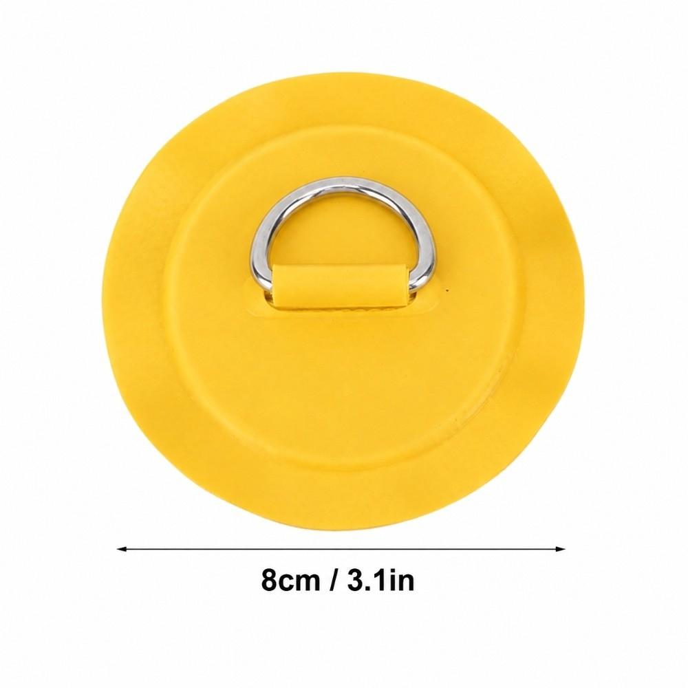 4PCS Round PVC Patch Lightweight Inflatable Boat D Ring for Surfboard Stand Up Paddleboard