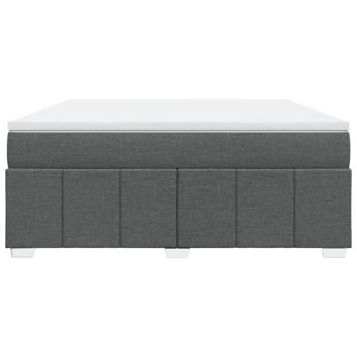 Maison Exclusive - Sommier à lattes de lit avec matelas Gris foncé 180x200cm Tissu