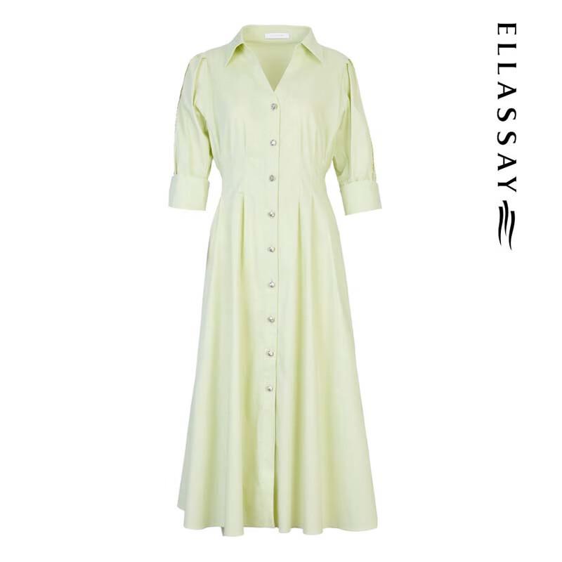 ELLASSAY V-Neck Shirt Dress for Women