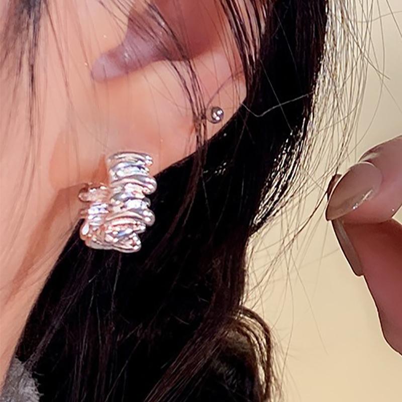 foxanry Необычные складные серьги для женщин, модные винтажные минималистичные обручальные ювелирные аксессуары, подарки, предотвращают аллергию