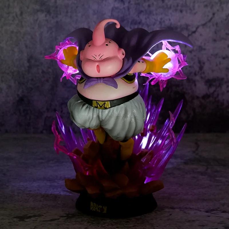19 см Фигурка Dragon Ball Z Маджин Буу Аниме Фигурки Толстый Буу GK Фигурка со Светом ПВХ Статуя Модель Кукла Коллекционные Игрушки Красивые Подарки