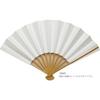 Kyoto Folding Fan (Kyo-sensu), Thin-Ribbed White Fan, Made in Japan, Formal Wear, Wedding, Ceremonia