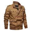 Men's Casual Tooling Jackets Multi-pocket Cotton Plus Size Military Jacket