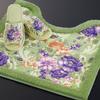 Senko Queen Rose Long Toilet Mat, Approx. 75 x 60 cm, Pink, Antibacterial and Odor Resistant, Made in Japan, 35513