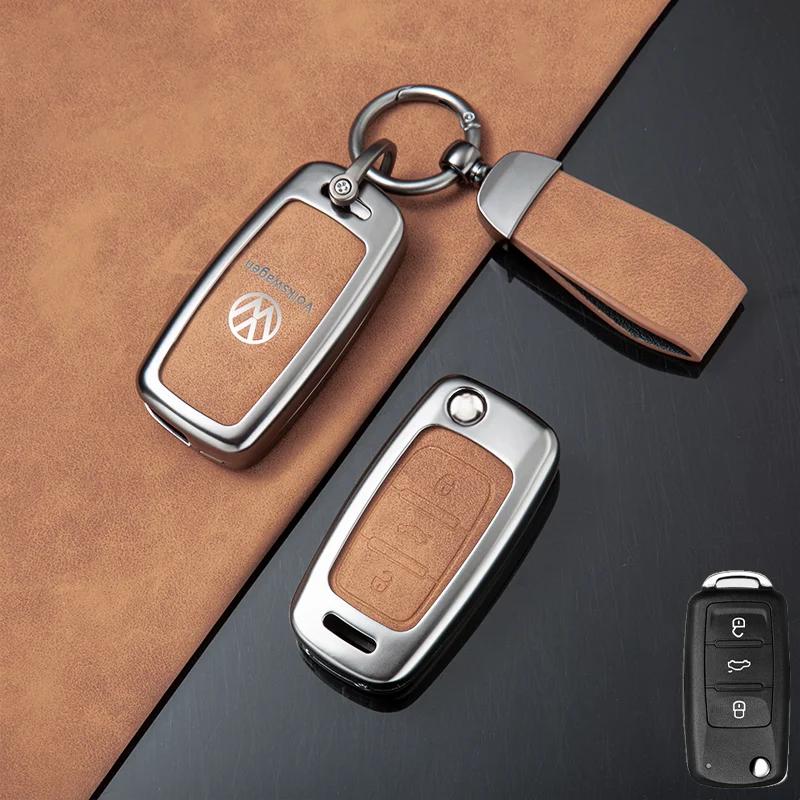 VW GTI GOLF 2026 Hot For VW VOLKSWAGEN Zinc Alloy Car Remote Key Case Cover Shell For Volkswagen VW Polo Golf Passat Tiguan Beet