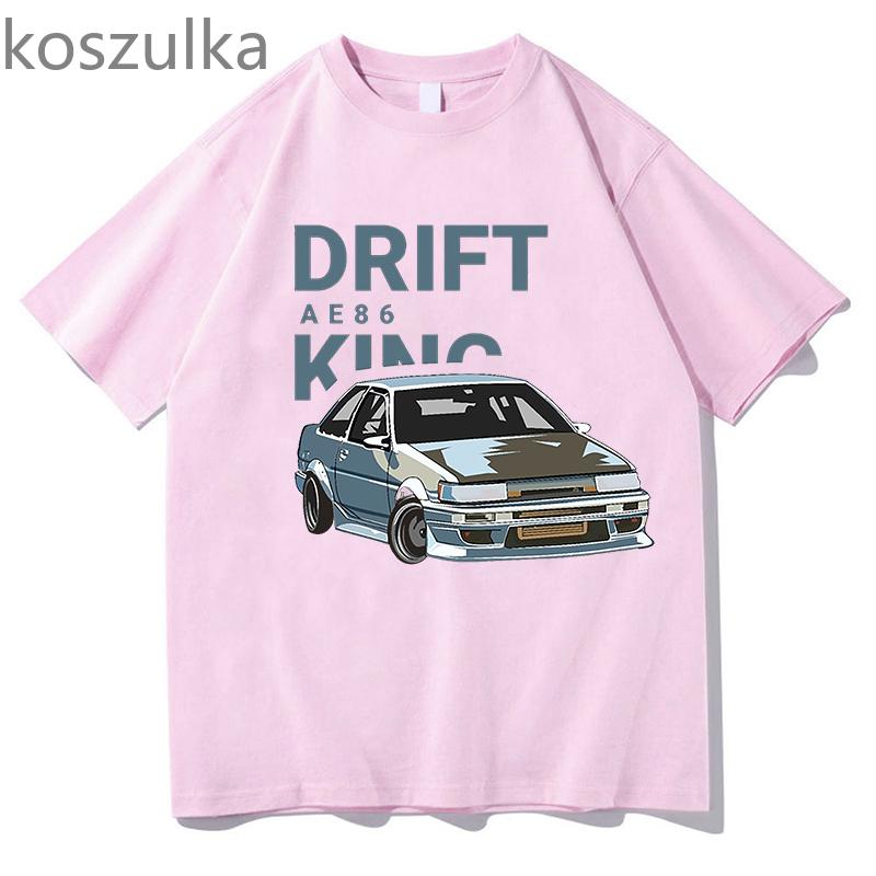 Unisex Men Women Drift AE86 Intial D T Shirts O-Neck 100% Cotton 2022 Summer Printed Unisex Harajuku Game Custom Unisex Short Sleeve