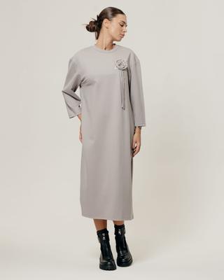 Платье женское RAW 37236 XL серое большие размеры