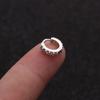 Daith Conch Snug Silver Gold Rosegold Nose Ring Body Jewelry Huggie Hoop Earring CZ Ear Piercing