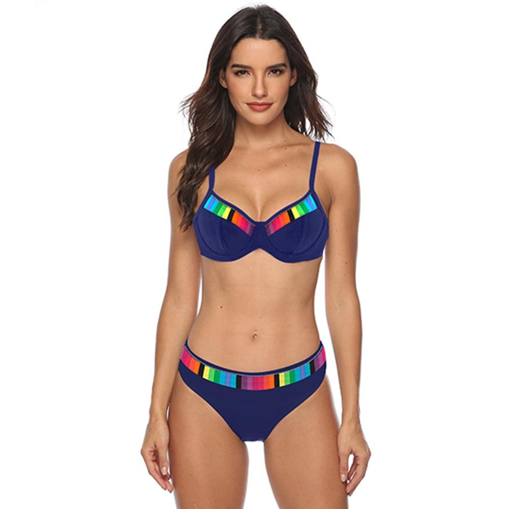 Женский купальник пуш-ап, женский сексуальный комплект бикини, купальник, купальный костюм из двух частей, бразильский купальный костюм