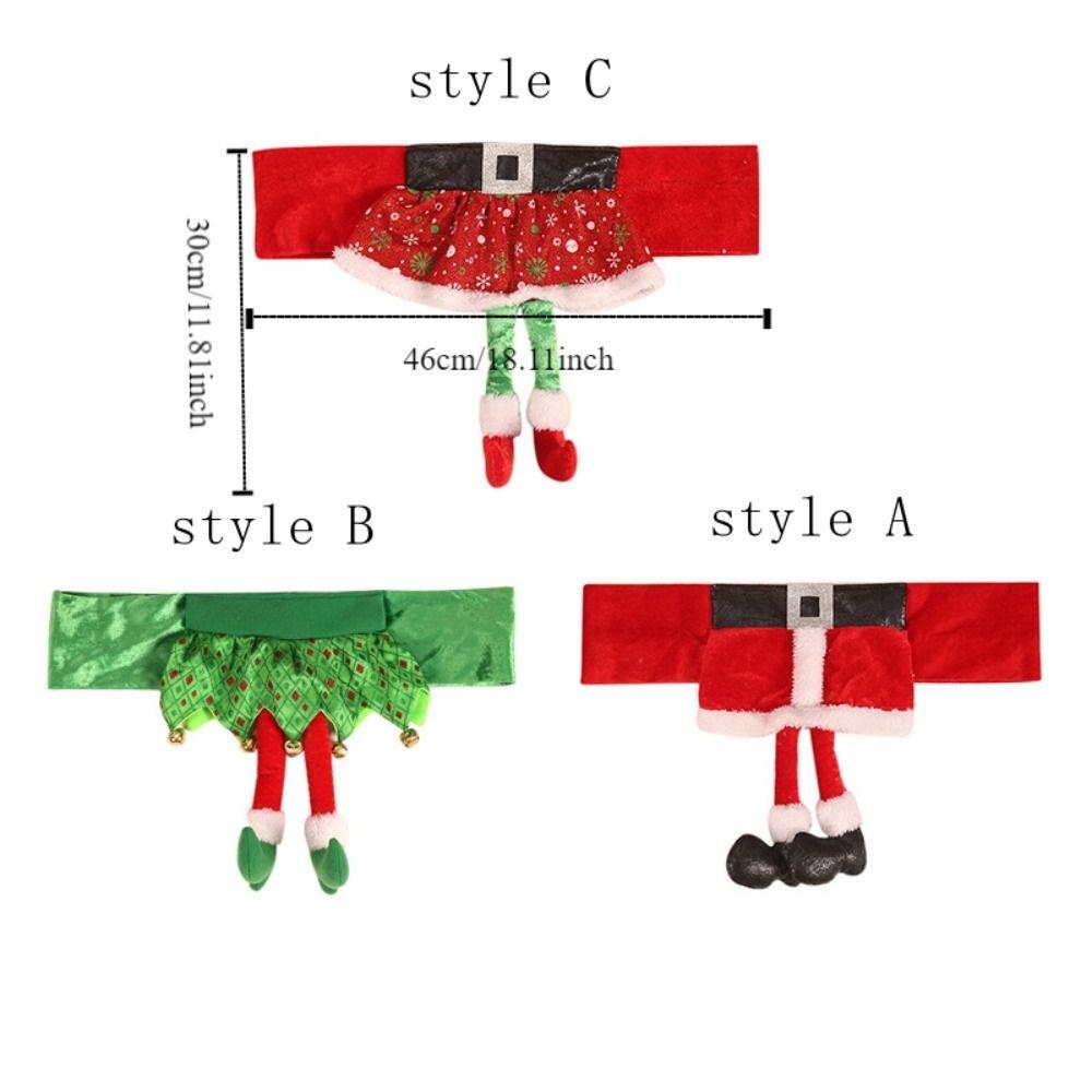 Cute Christmas Chair Cover Classic High Quality Elf Girl Skirt Chair Cover Flexible Elastic Chair Cover Home Decoration