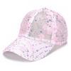 Летняя цветочная кружевная шляпа с пайетками женская бейсболка сетчатая дышащая крутая шляпа модная солнцезащитная и солнцезащитная кепка-утконос