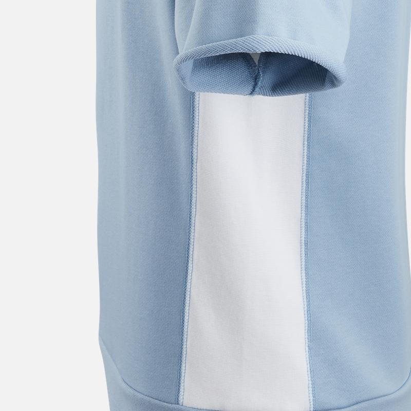 Nike Футболка с короткими рукавами и короткими рукавами для тренировок в стиле пэчворк с круглым вырезом, мужские топы, синий DV3201-425