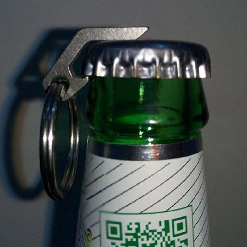 1 шт., мини-открывалка для бутылок из нержавеющей стали, брелок для ключей, инструмент, уличная отвертка