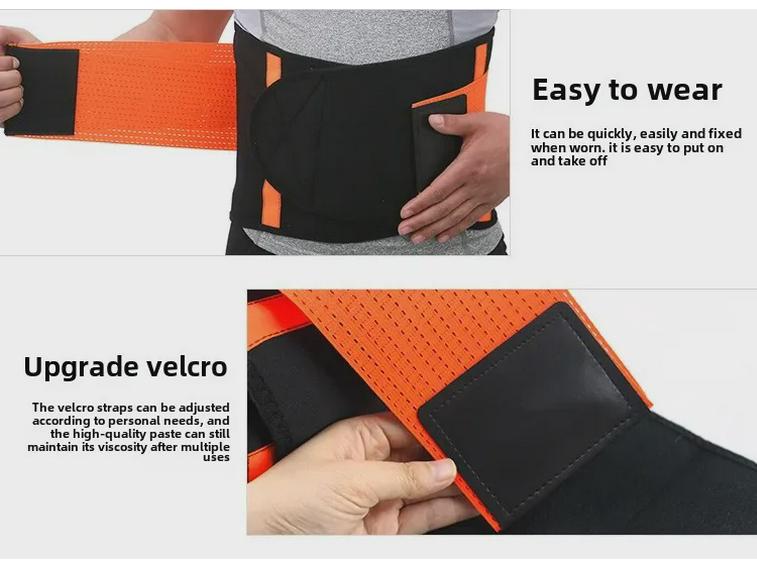 Многоцелевой пояс для фитнеса и поддержки для занятий спортом, тяжелой атлетики, поясничной грыжи, поддержки талии, контроля потоотделения и приседаний