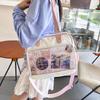 2025 Cartoon Large-capacity Handbag Multifunctional Transparent JK Uniform Bag Japanese College Style Versatile Crossbody Bag 2D Anime Shoulder Bag