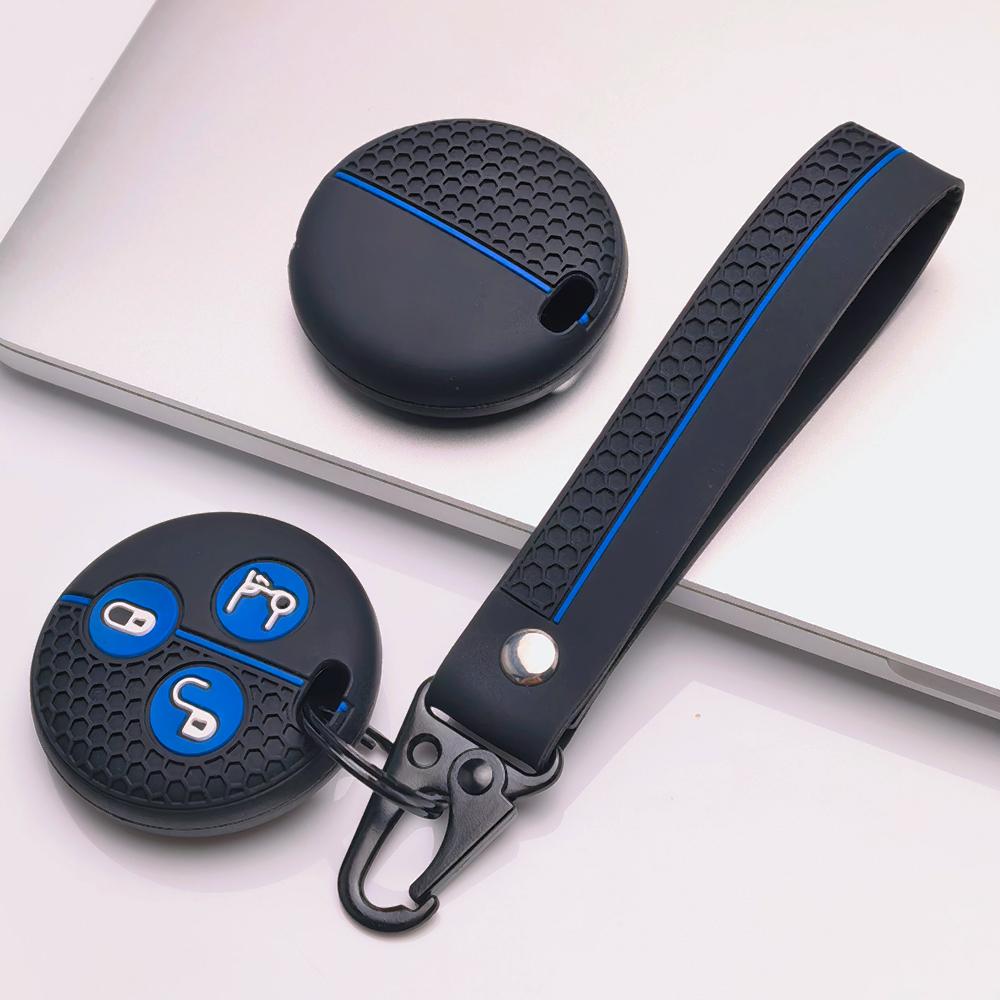 Чехол для брелока для Mercedes Fortwo Forfour 453 с брелоком, устойчивая к царапинам поверхность, ударопрочная конструкция, текстура с мягким захватом, простой в установке дизайн