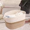Cotton Rope Woven Basket for Organizing Storage Modern Decorative with Handle