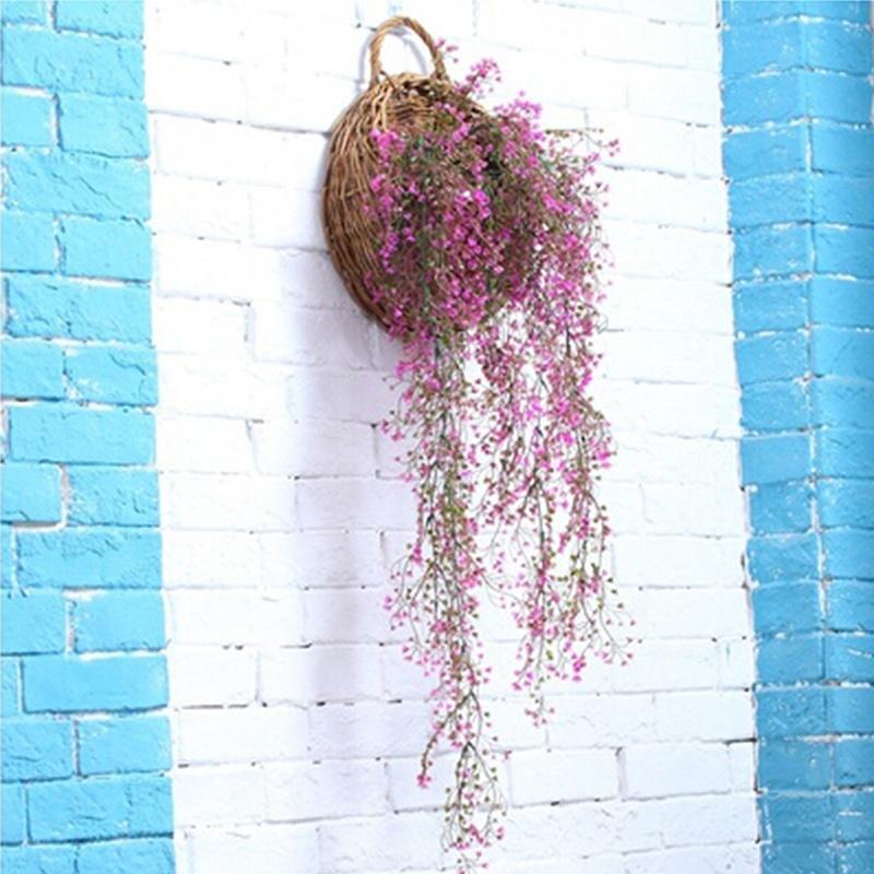 Настенные искусственные декоративные цветы ивы ротанга растение Wicke Bracketplant Vine Fake Greenery MIT