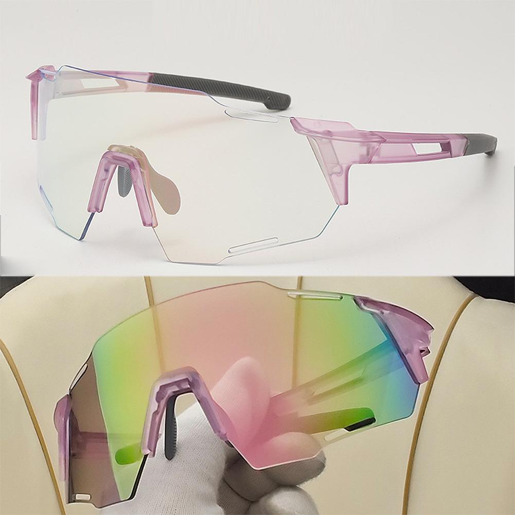 Модные фотохромные очки для езды на велосипеде, солнцезащитные очки для езды на велосипеде, ветрозащитные спортивные солнцезащитные очки для мужчин и женщин, велосипедные очки для активного отдыха UV400 #469859