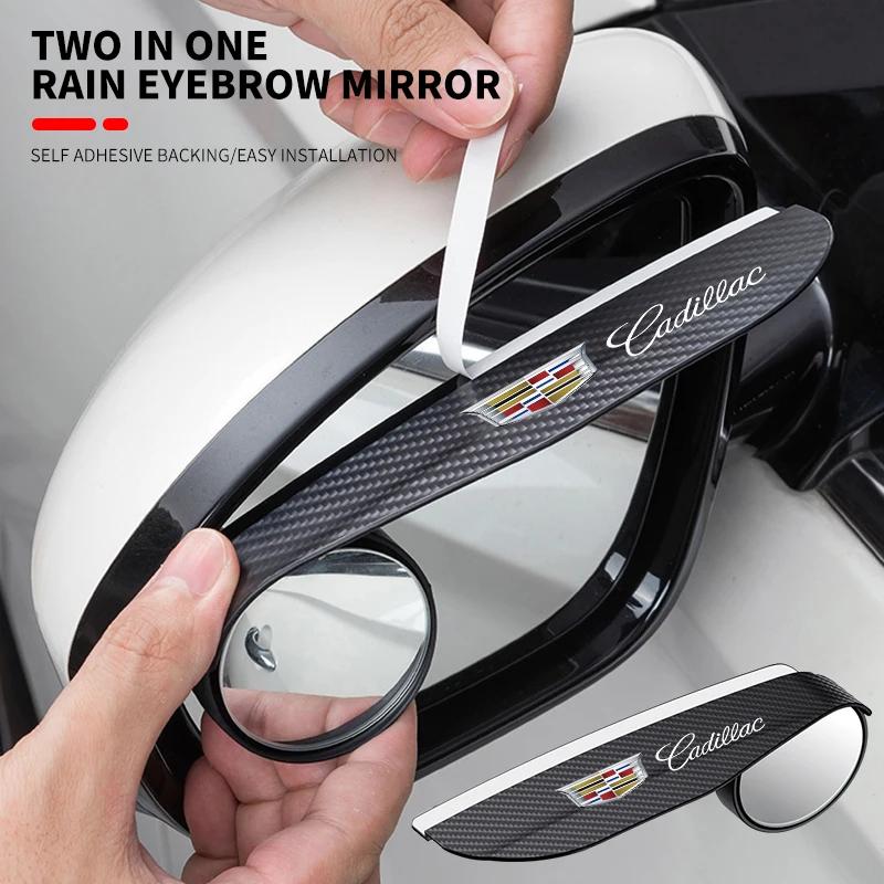 Car Rearview Rain Eyebrow Blind Spot Mirror Small Round Mirror 360 Degrees For Cadillac Escalade GT4 XT4 ATS XT5 CTS XTS RS