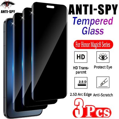 3 шт. Защитное стекло от шпионажа для Honor Magic 8 7 6 5 Pro Lite X9A X9C Закаленное стекло для Honor 500 400 300 Pro 200 100 90 Lite