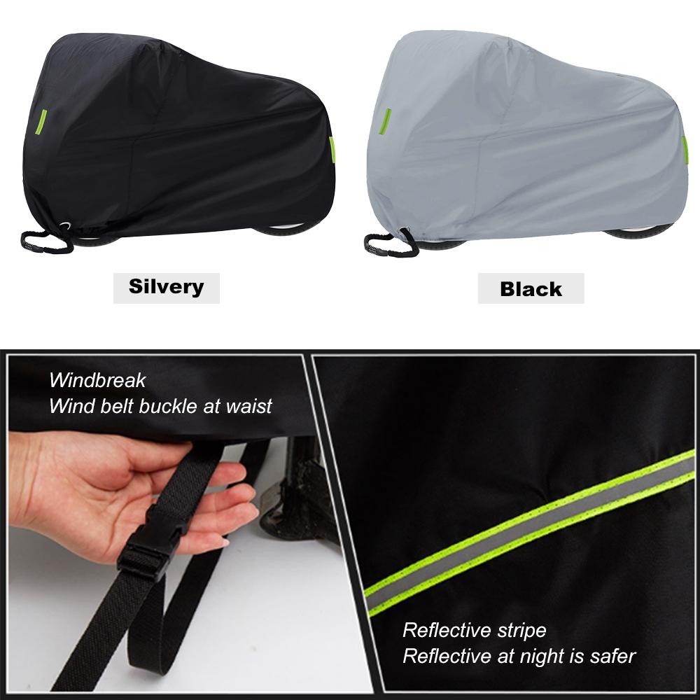 Bike Cover Bicycle Cover Bike Rain Cover Waterproof Anti Rain UV Protection Heavy Duty for Mountain Bike Road Bike with reflective stripe Lock hol