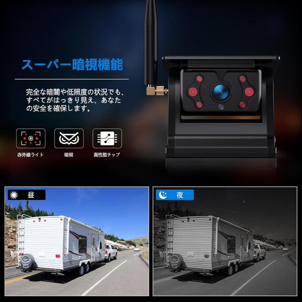 Stynxro Монитор камеры заднего вида Беспроводная камера заднего вида с цифровым сигналом помех Dash Солнечный Магнитный IP67 Ночь DIY Установка в 1 Переключаемый