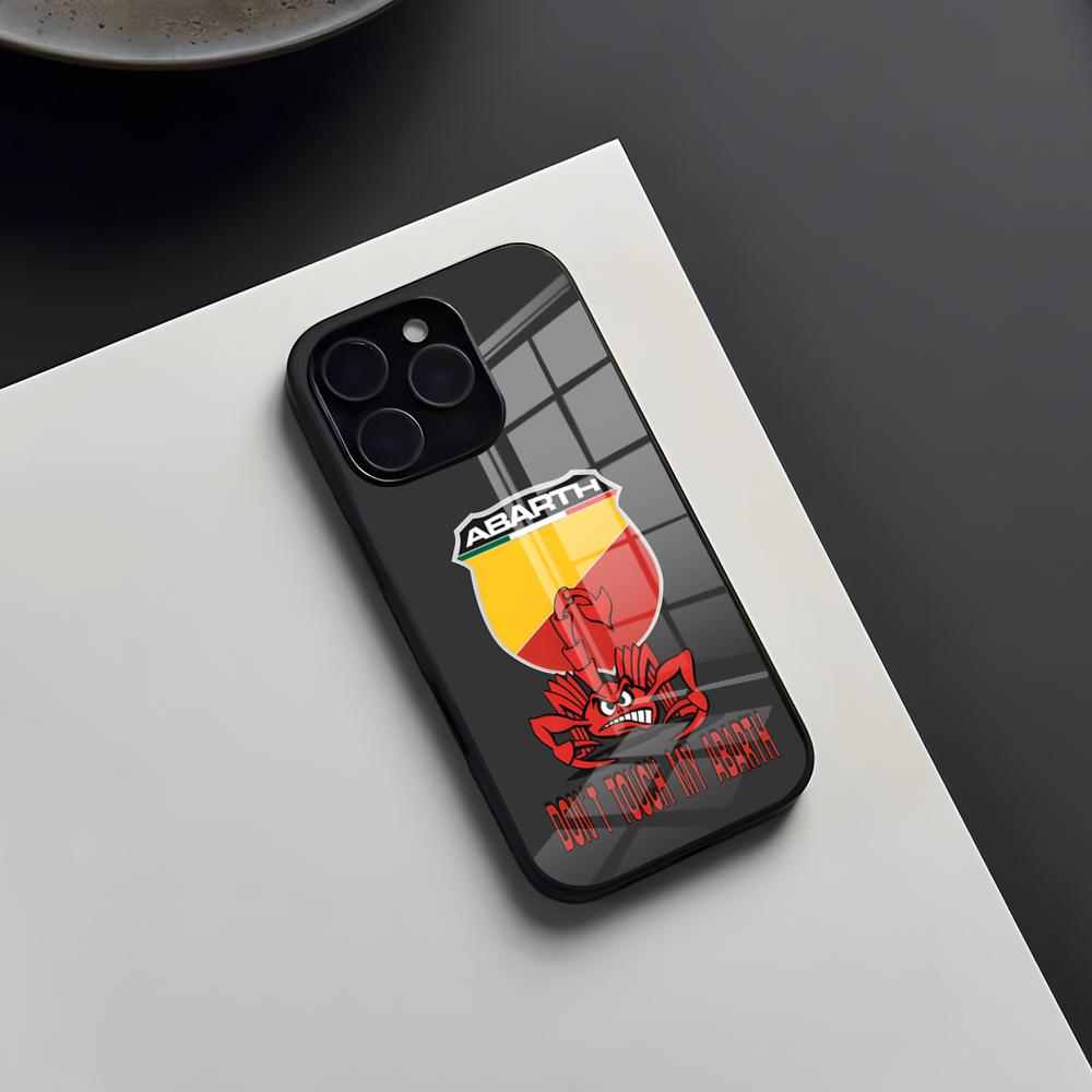 A-a-Abarth Cartoon Phone Case For IPhone 17 Pro Max 16 15 14 Pro Max 13 11 X Xs Xr 8 7Plus Glass Cover