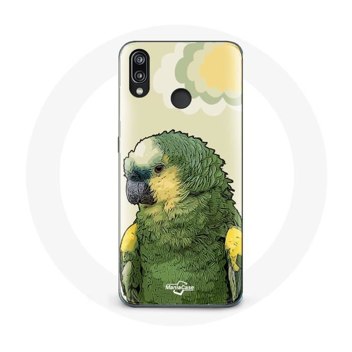 Case - Amazon - Huawei P20 Lite - Soft - Green - Parrots