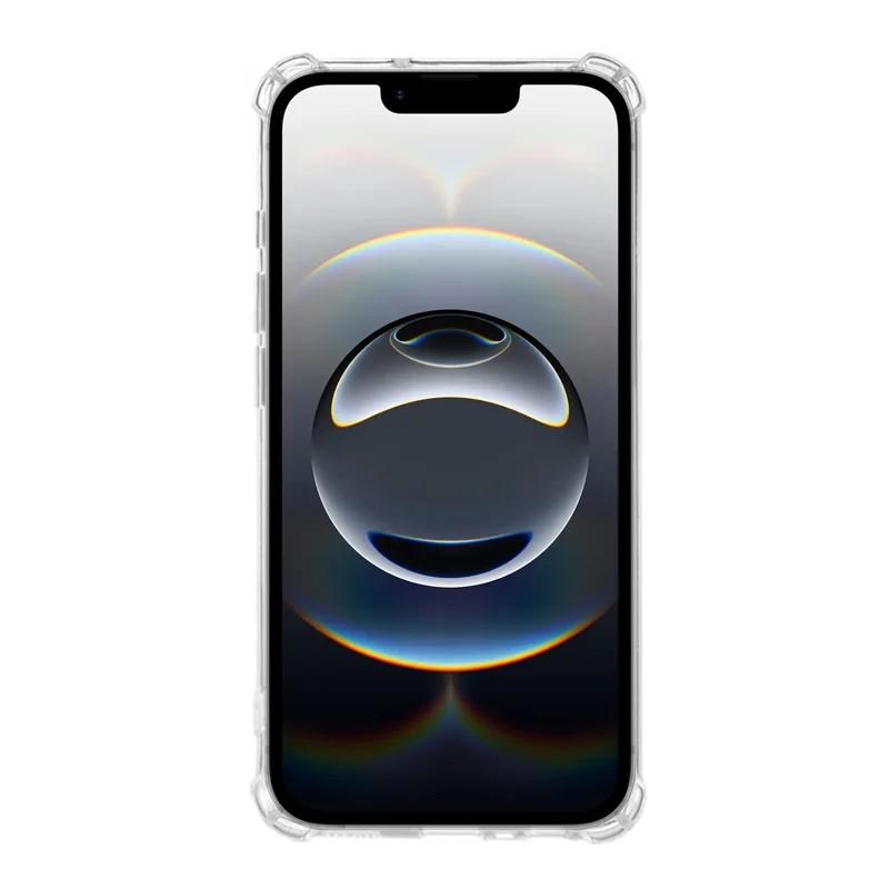 For iPhone 16e TPU Case WANLONFENG WL3 Series 1.5mm Phone Cover with Tempered Glass Film