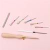 11 Pcs/Set Embroidery Stitching Punch Needle with Storage Bottle Crochet Knitting Needle Art Handmaking Sewing Sewing DIY Tool