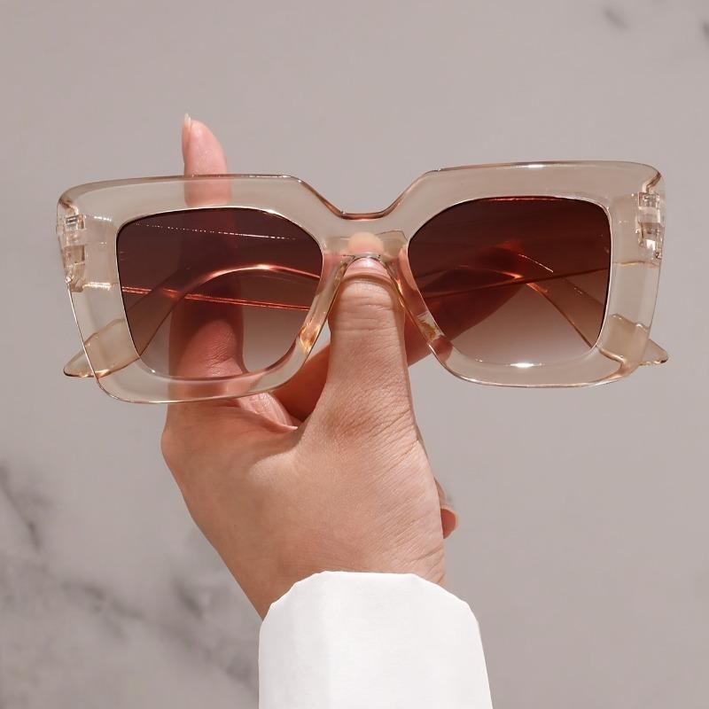 Модные очки Leopard Square для женщин - Градиентные линзы Антибликовые солнцезащитные очки для отпуска и пляжной вечеринки
